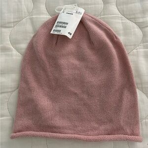 H&M Dusty Pink Knit Hat, NWT